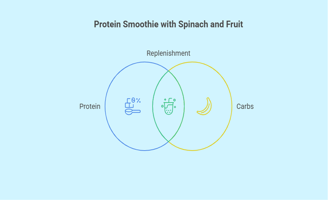 Protein Smoothie with Spinach and Fruit