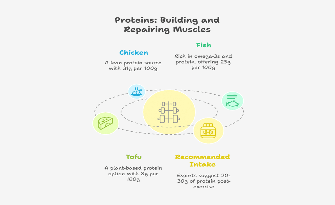 Proteins Building and Repairing Muscles