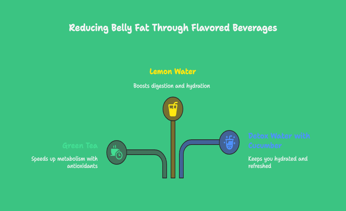 Reducing Belly Fat Through Flavored Beverages