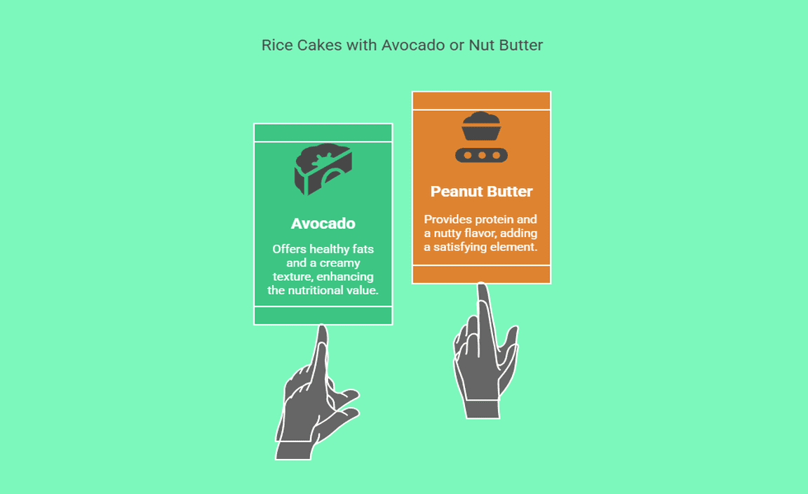 Rice Cakes with Avocado or Nut Butter