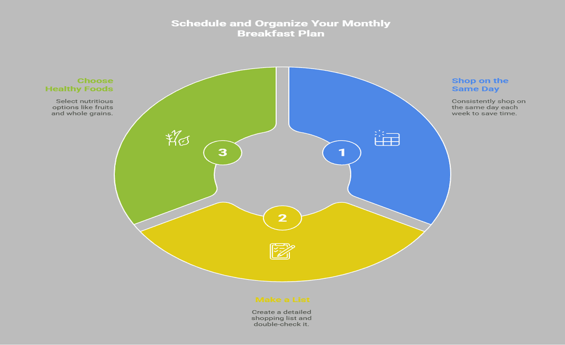 Schedule and Organize Your Monthly Breakfast Plan