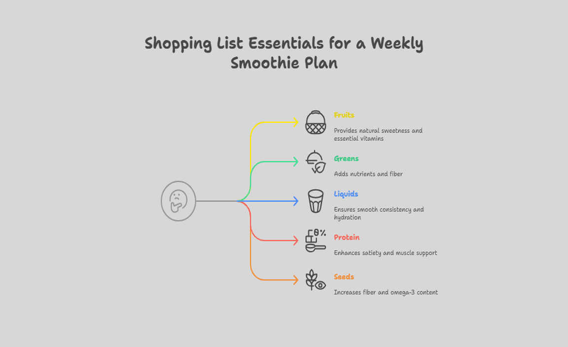 Shopping List Essentials for a Weekly Smoothie Plan