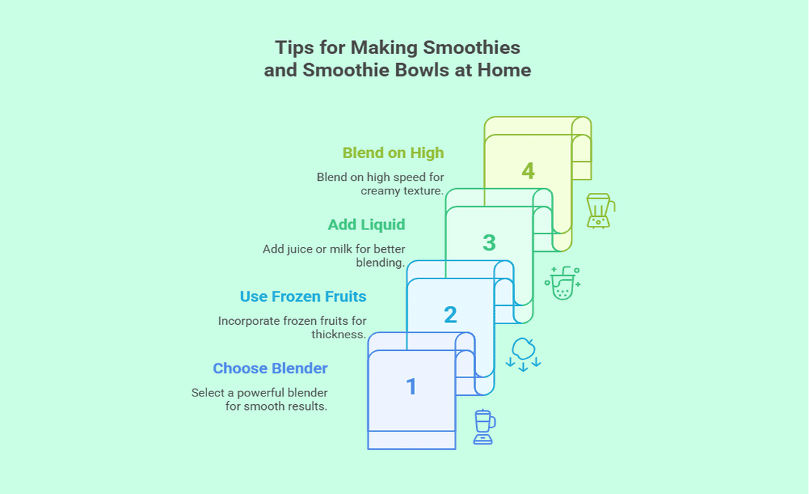 Tips for Making Smoothies and Smoothie Bowls at Home