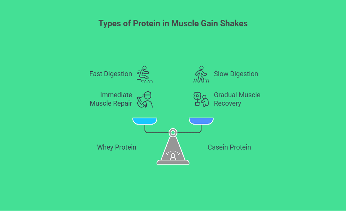 Types of Protein in Muscle Gain Shakes