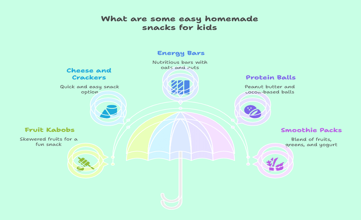 What are some easy homemade snacks for kids