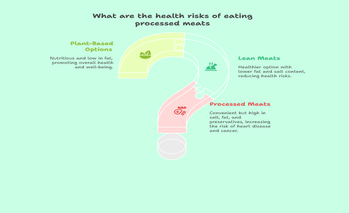 What are the health risks of eating processed meats