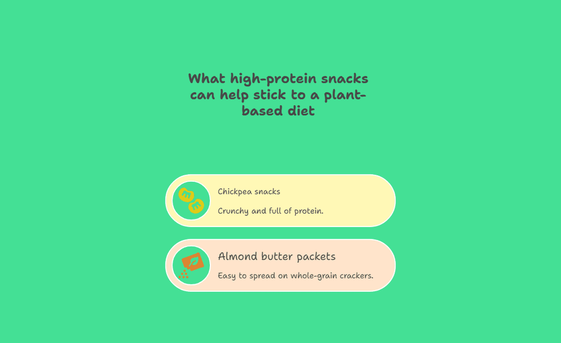 What high-protein snacks can help stick to a plant-based diet