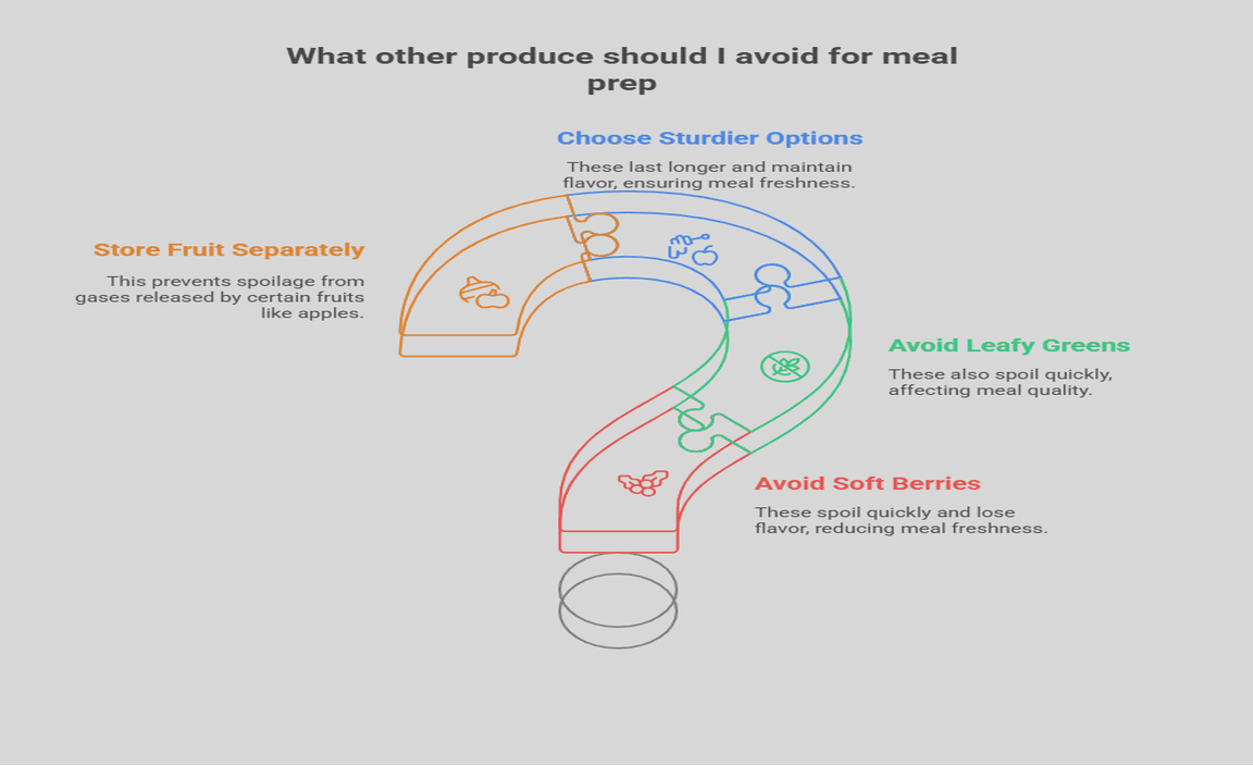 What other produce should I avoid for meal prep