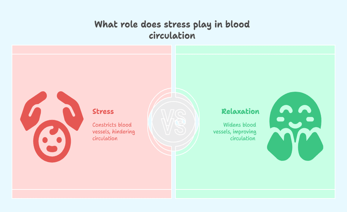 What role does stress play in blood circulation