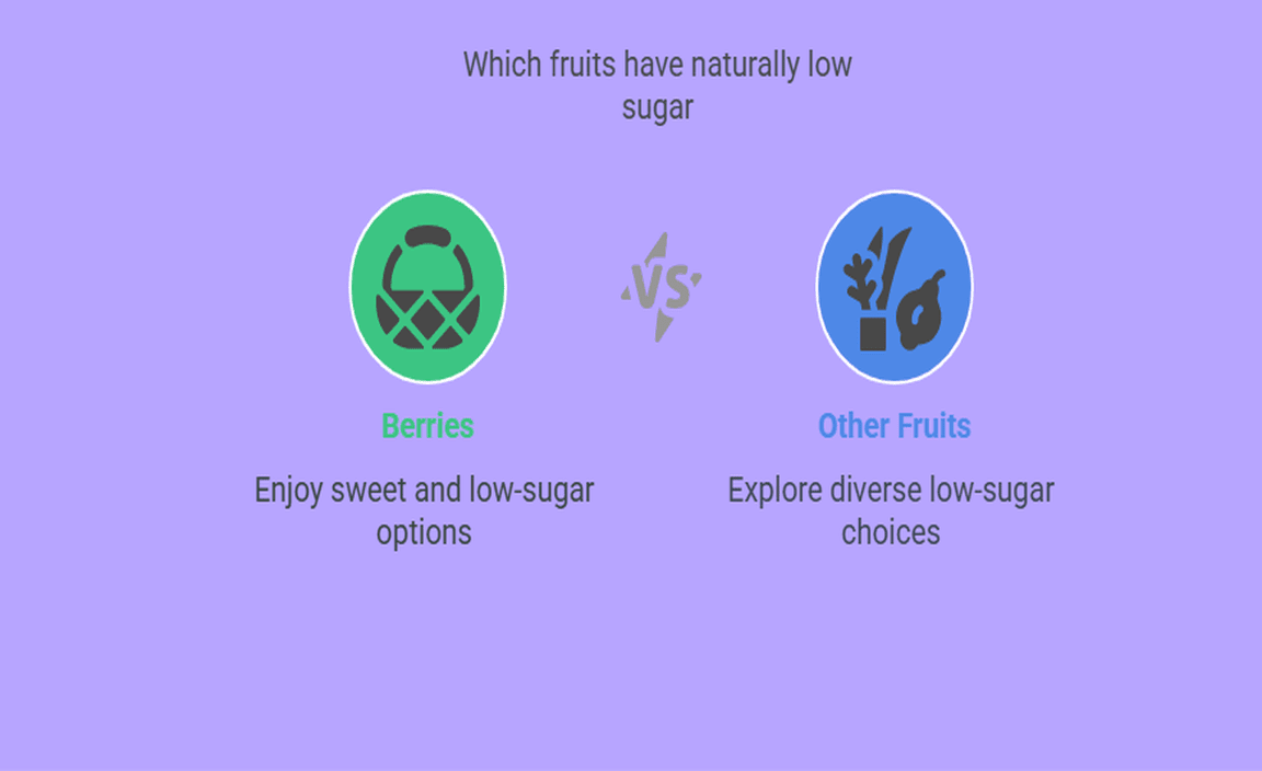 Which fruits have naturally low sugar