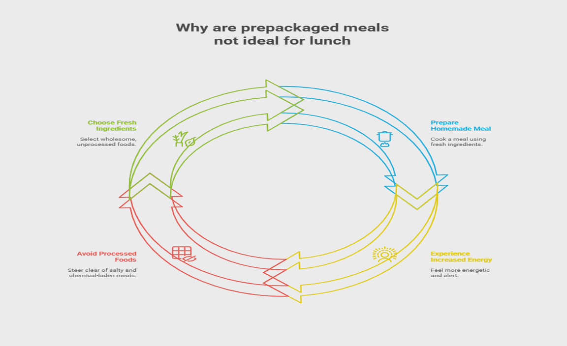 Why are prepackaged meals not ideal for lunch