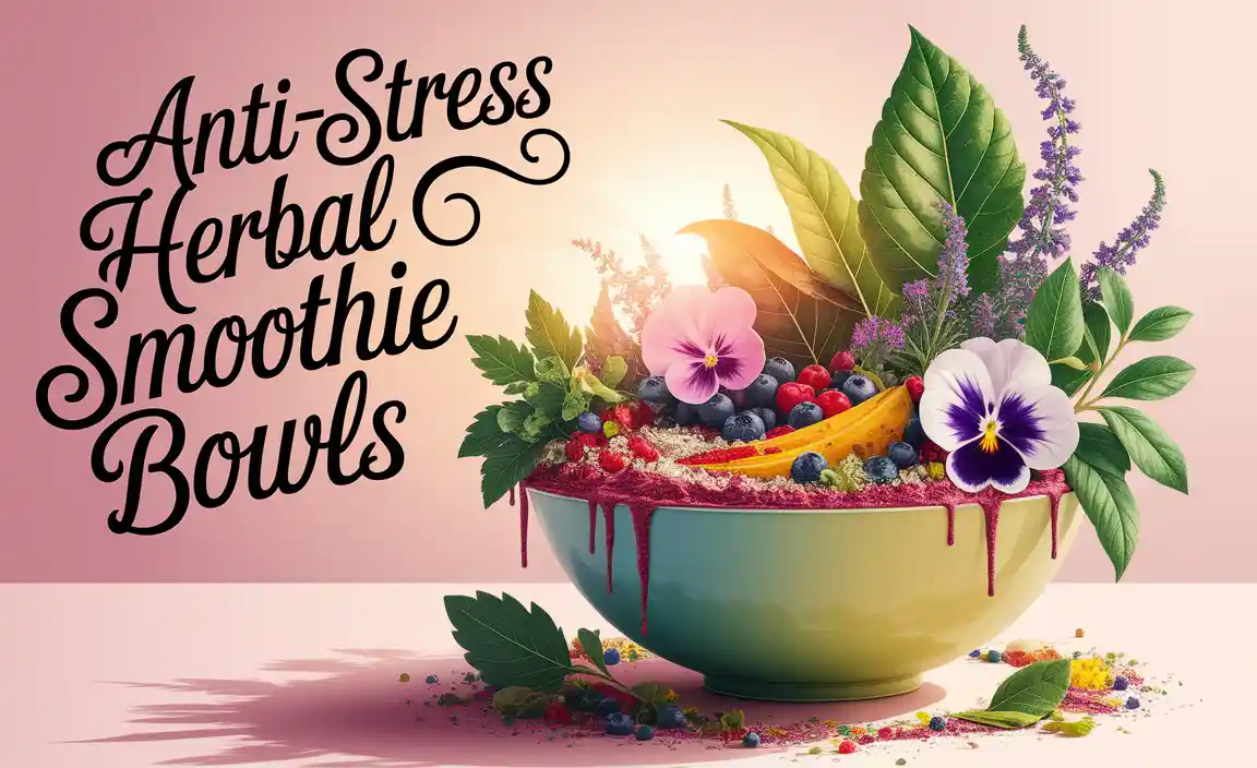 Anti-Stress Herbal Smoothie Bowls