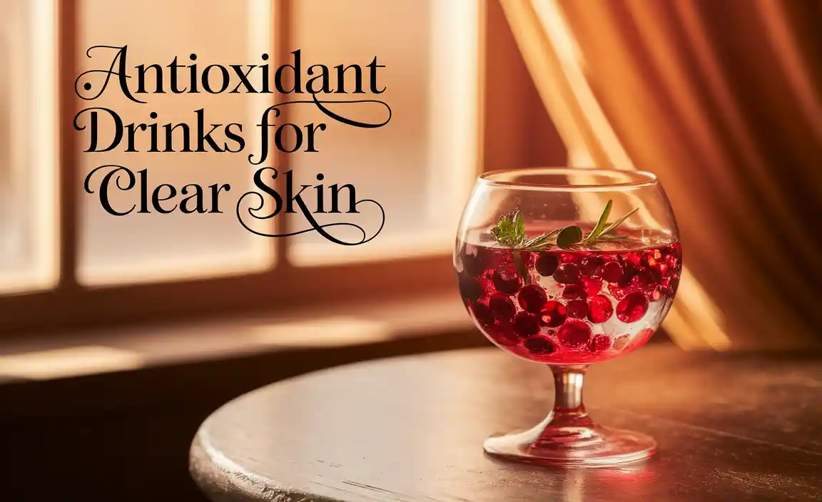 Antioxidant Drinks For Clear Skin