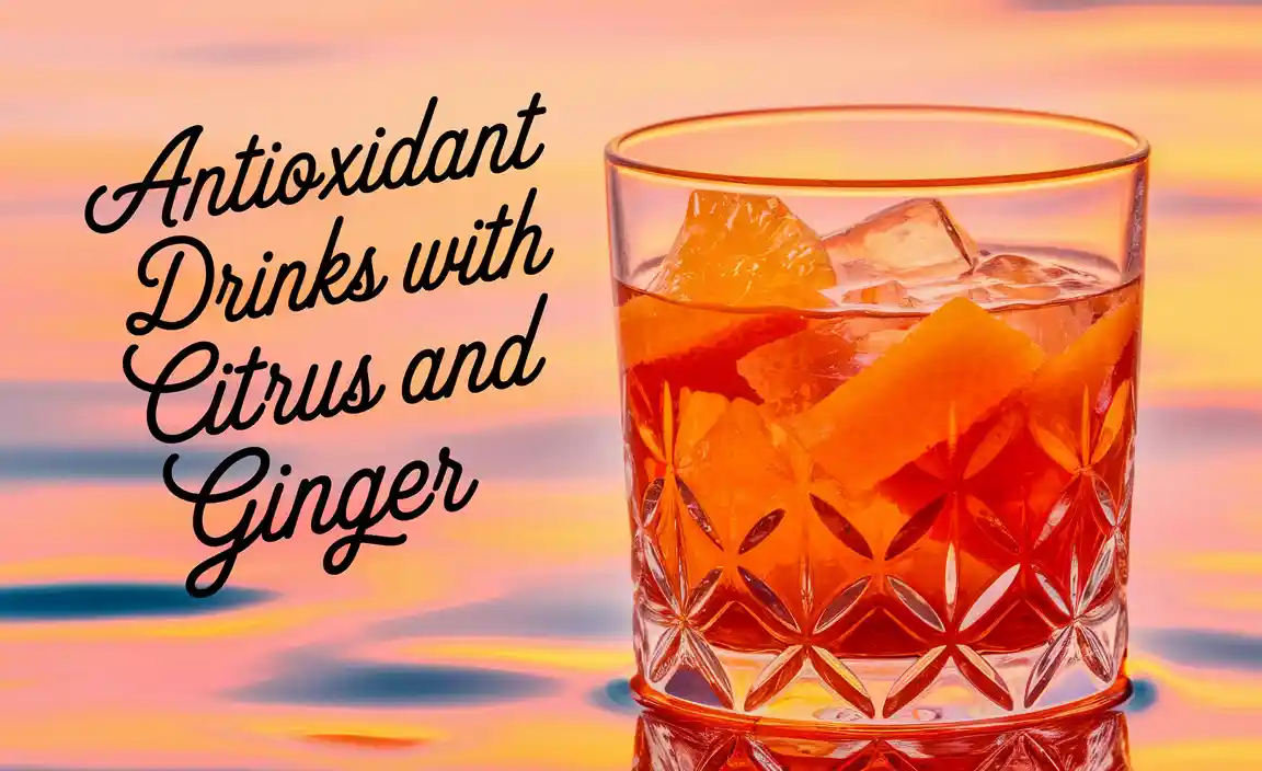 Antioxidant Drinks With Citrus And Ginger