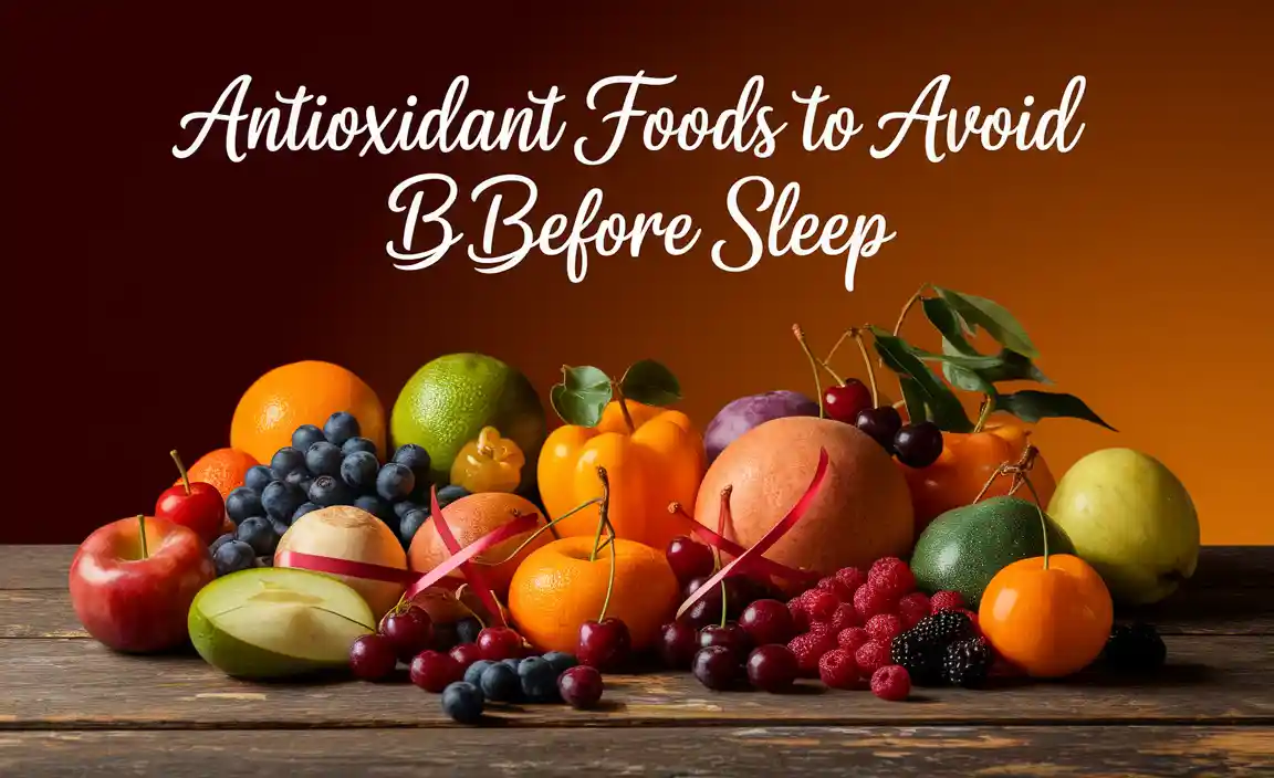 Antioxidant Foods To Avoid Before Sleep