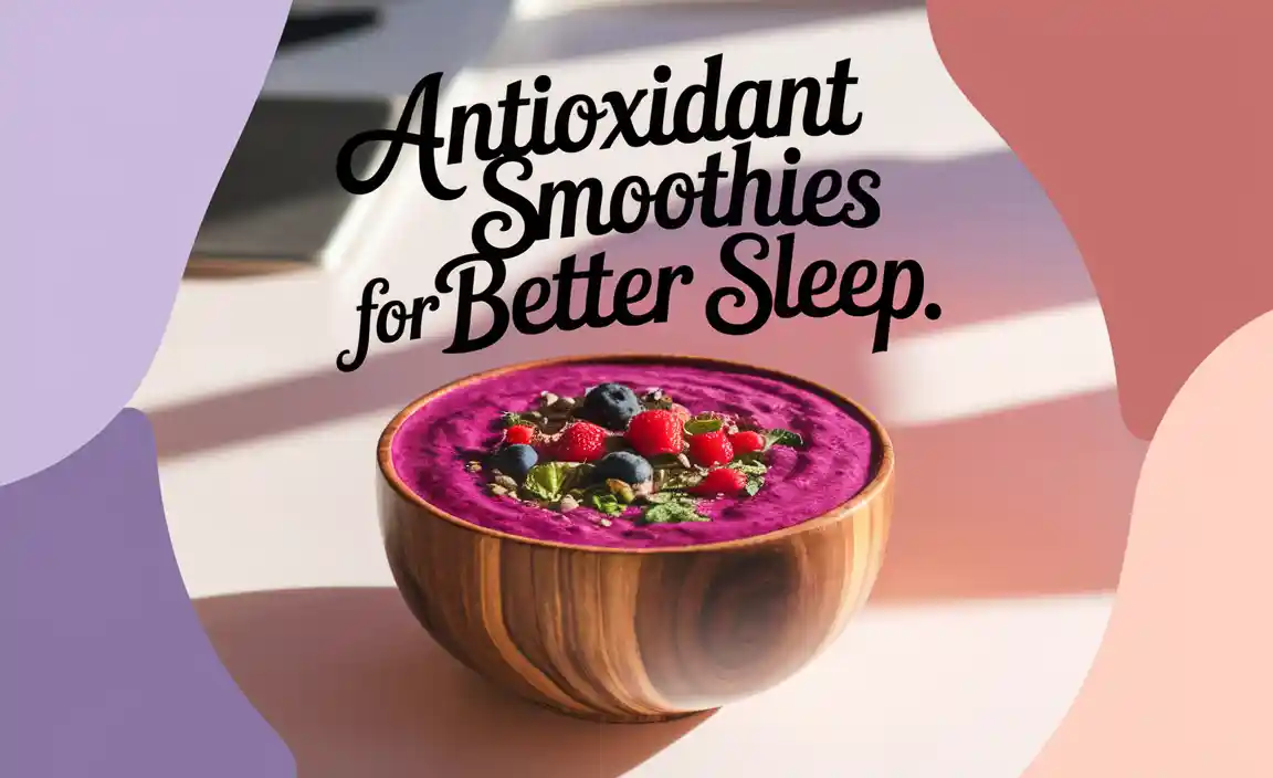 Antioxidant Smoothies For Better Sleep