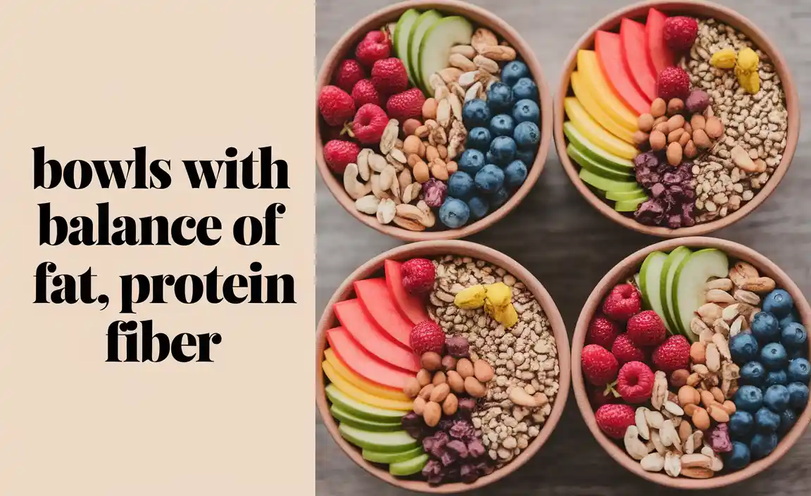 Bowls With Balance Of Fat Protein Fiber