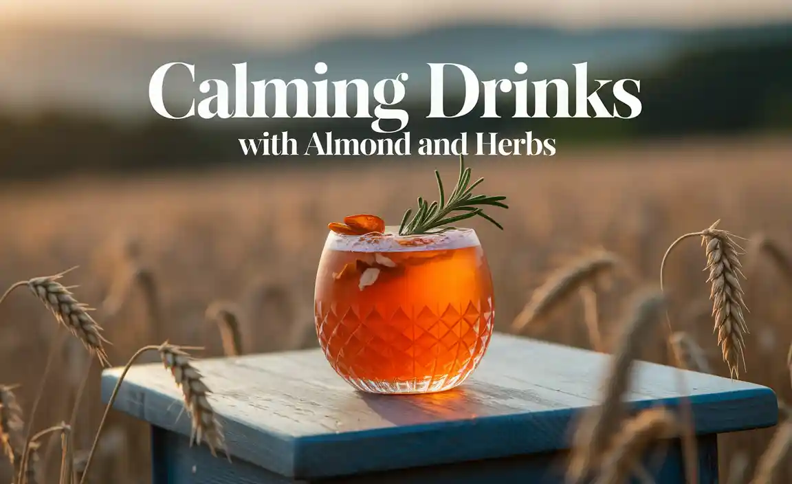 Calming Drinks With Almond And Herbs