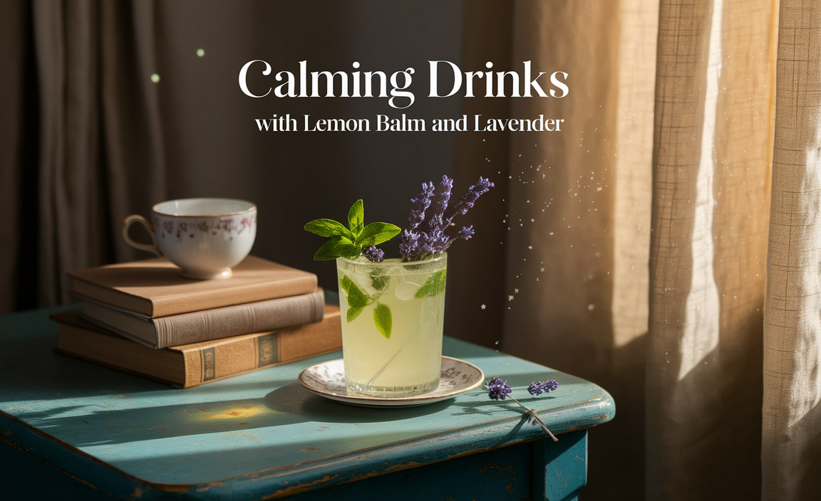 Calming Drinks With Lemon Balm And Lavender