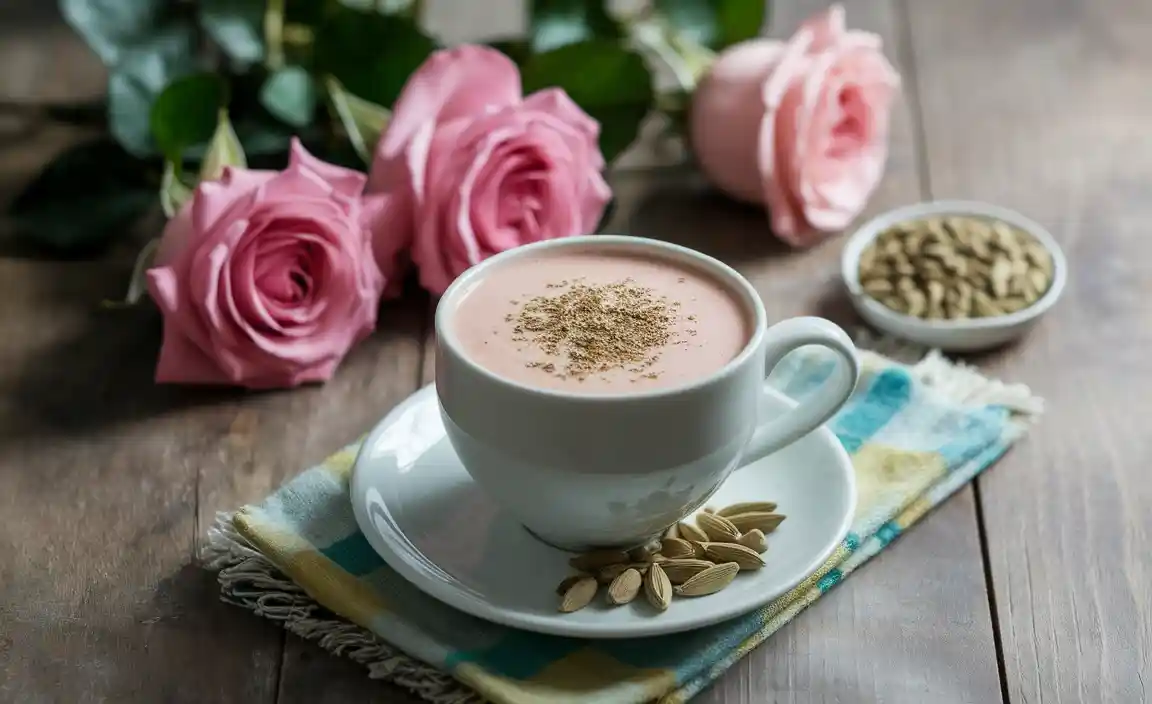 Calming Drinks With Rose And Cardamom For Relaxation