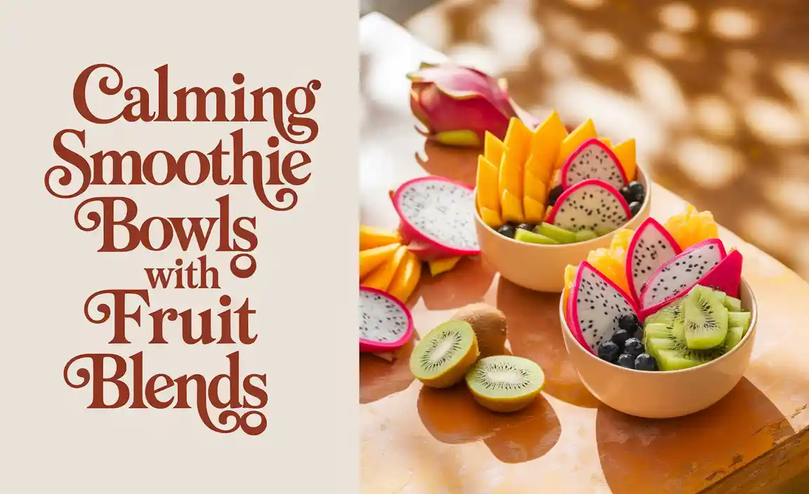 Calming Smoothie Bowls With Fruit Blends