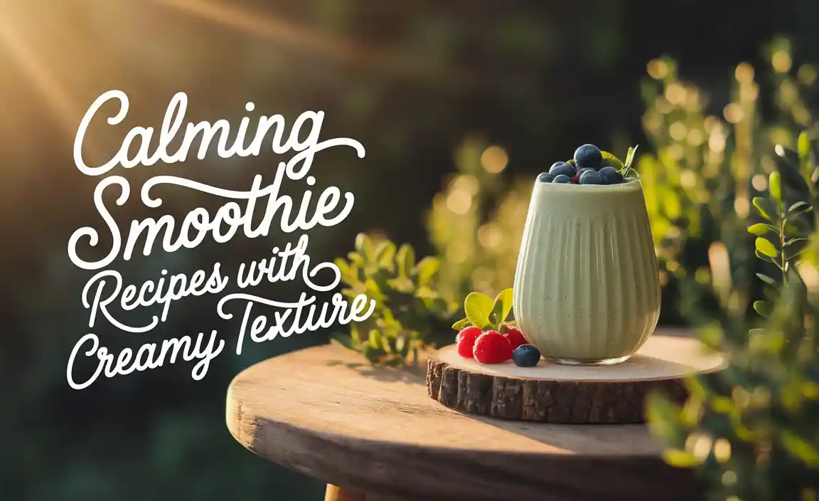 Calming Smoothie Recipes With Creamy Texture