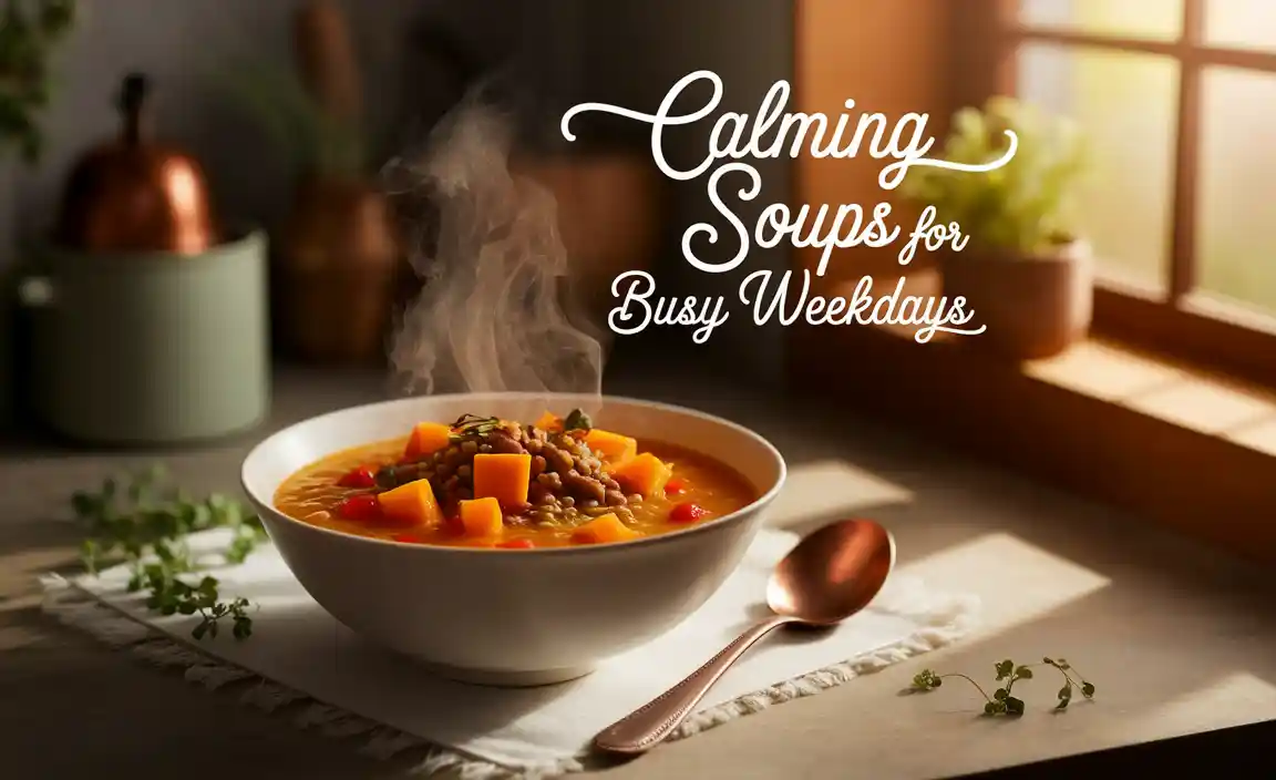 Calming Soups For Busy Weekdays