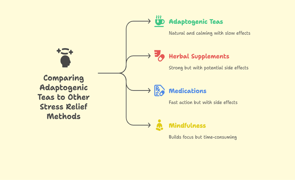 Comparing Adaptogenic Teas to Other Stress Relief Methods