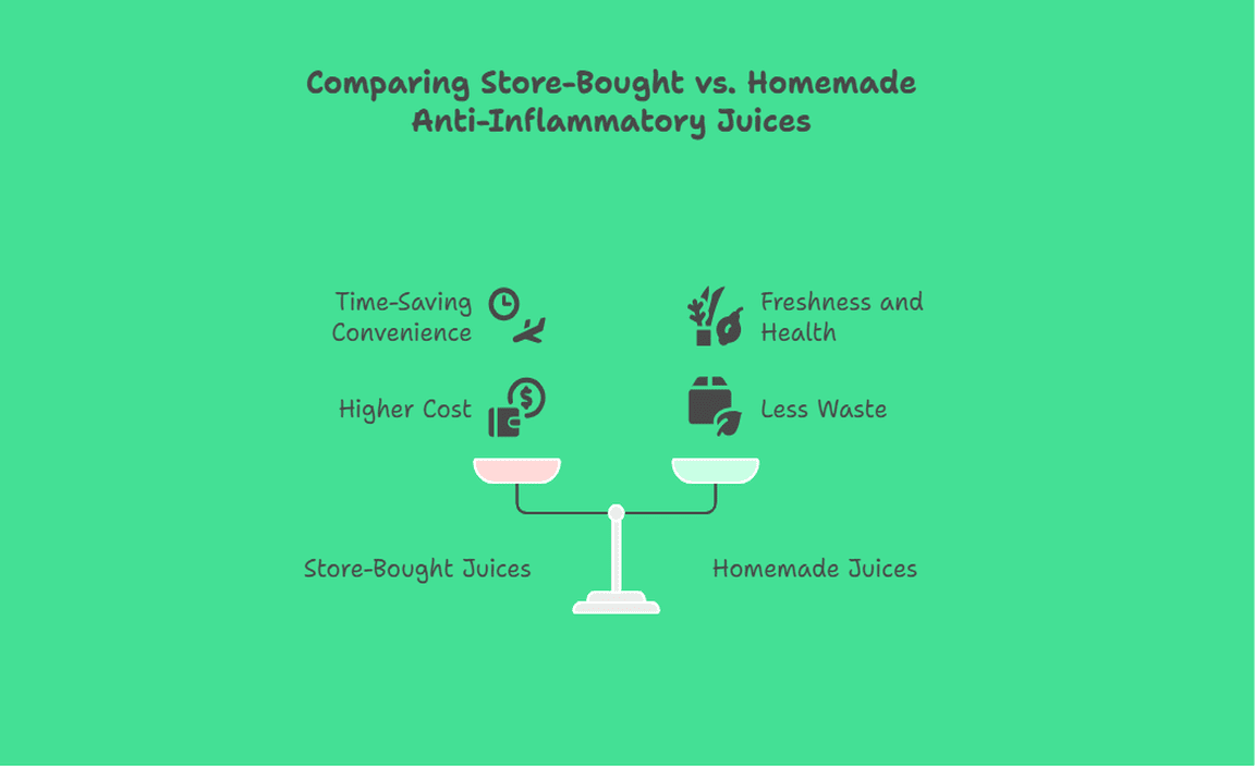 Comparing Store-Bought vs. Homemade Anti-Inflammatory Juices