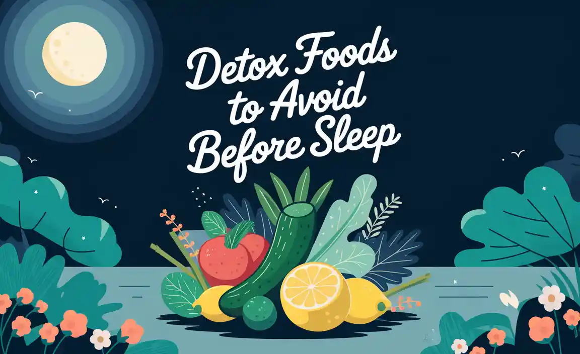 Detox Foods To Avoid Before Sleep