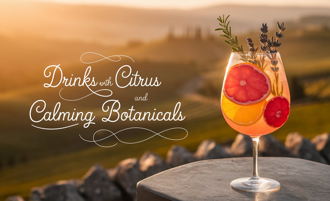 Drinks With Citrus And Calming Botanicals
