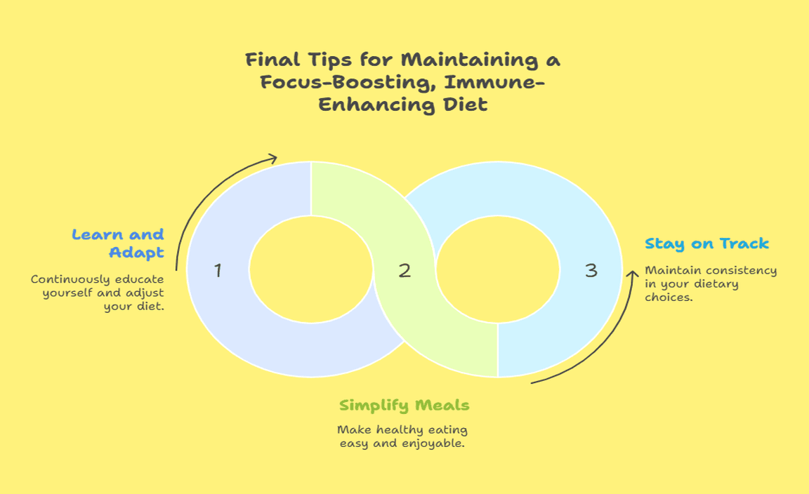 Final Tips for Maintaining a Focus-Boosting, Immune-Enhancing Diet