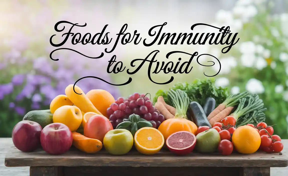 Foods For Immunity To Avoid
