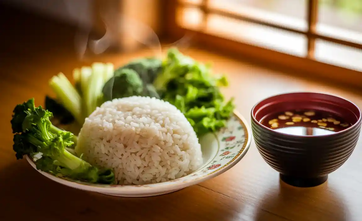 Health Benefits of Rice, Greens, and Miso