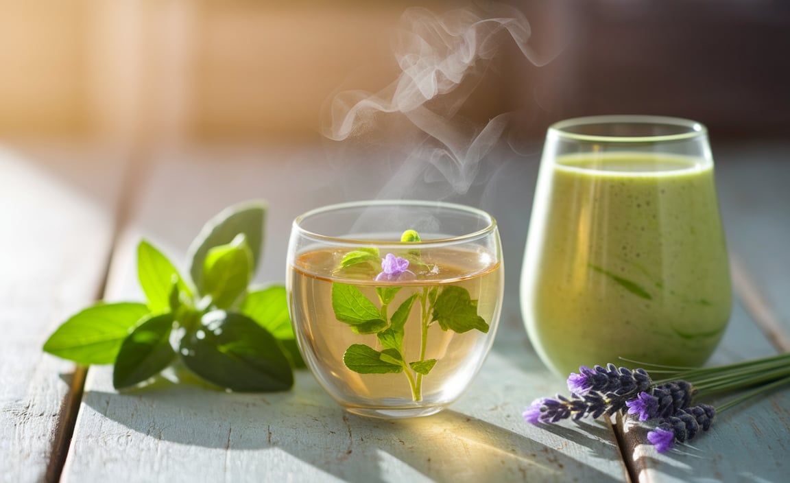 How to Prepare Calming Drinks with Lemon Balm and Lavender