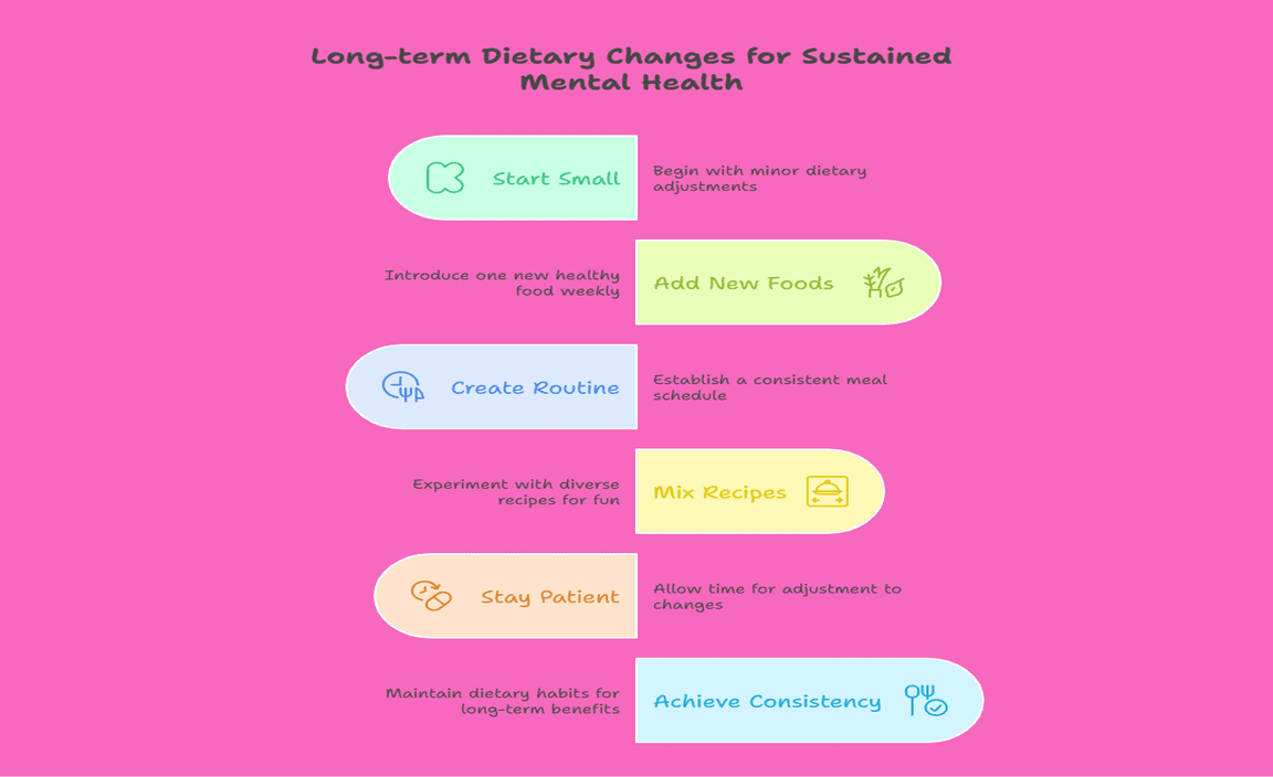 Long-term Dietary Changes for Sustained Mental Health