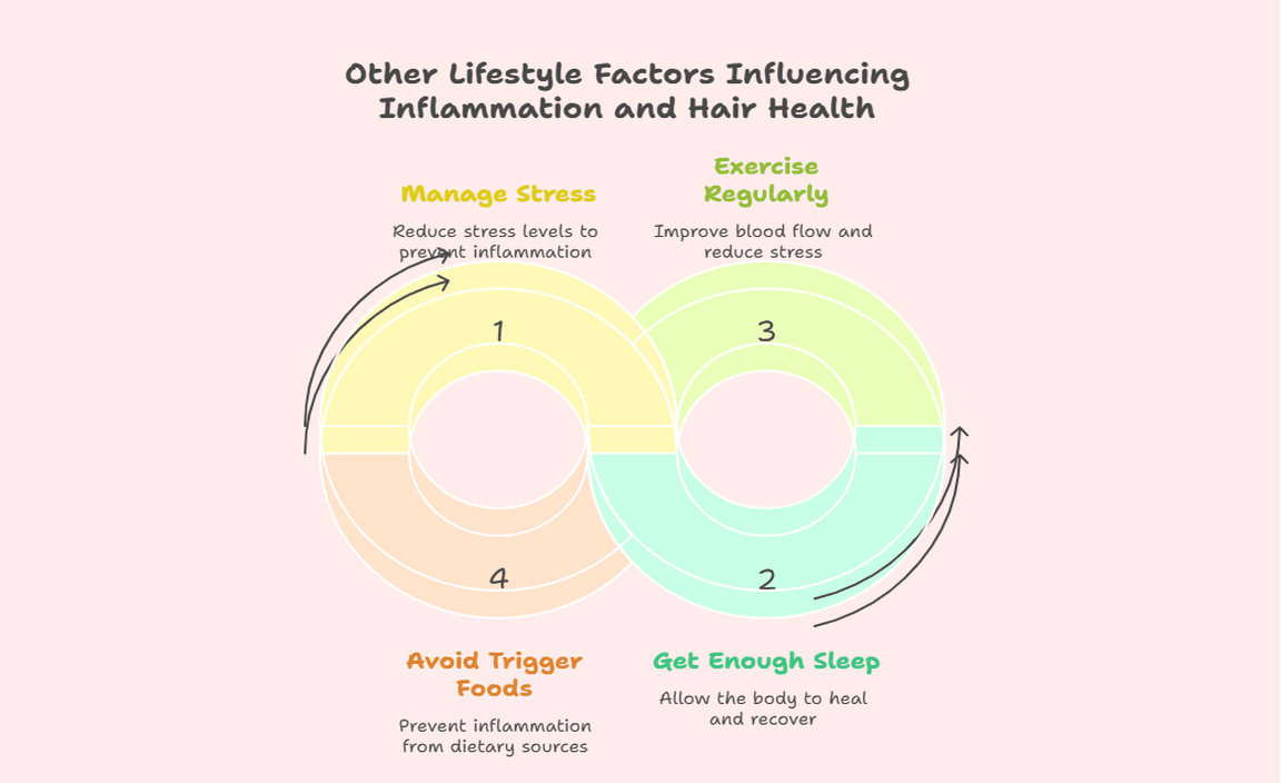 Other Lifestyle Factors Influencing Inflammation and Hair Health