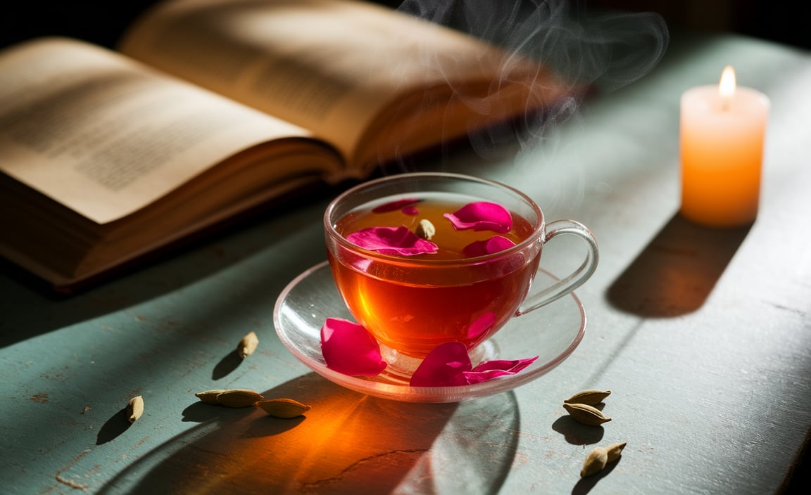Recipes for Calming Drinks with Rose and Cardamom