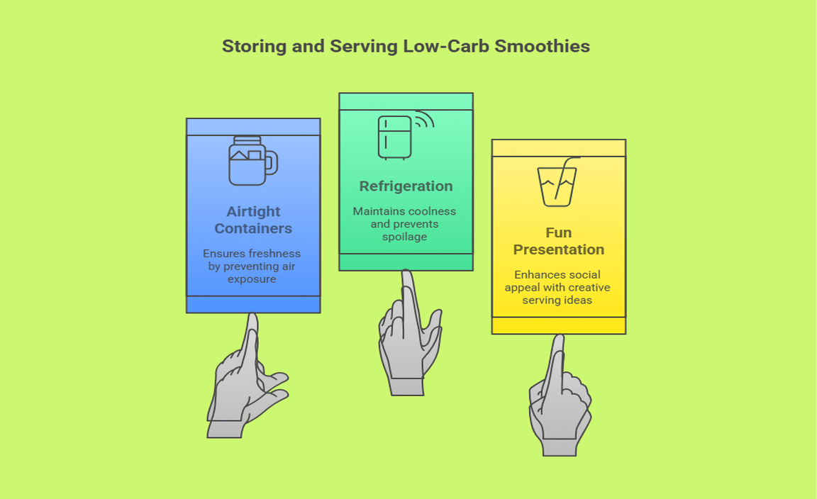 Storing and Serving Low-Carb Smoothies