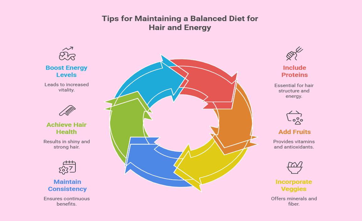 Tips for Maintaining a Balanced Diet for Hair and Energy
