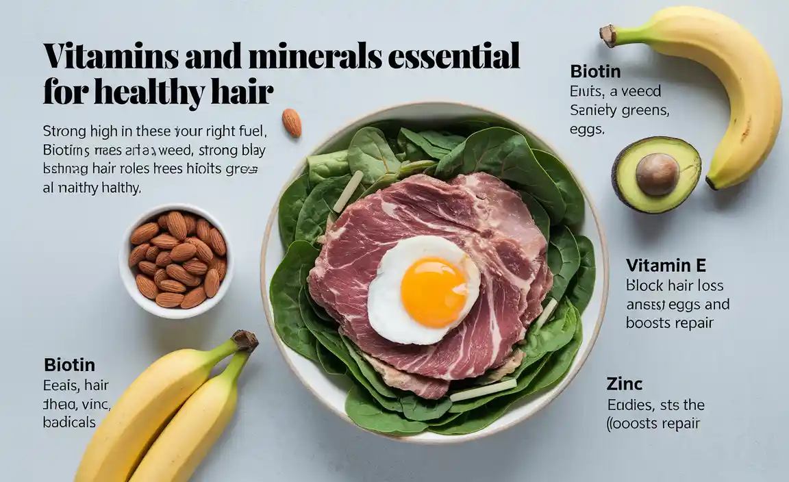 Vitamins and Minerals Essential for Healthy Hair