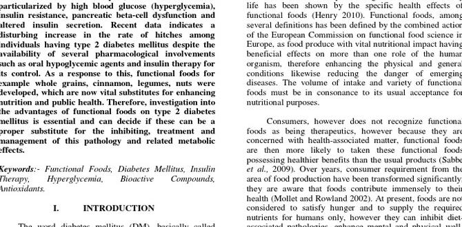 functional foods for diabetics functional foods for diabetics