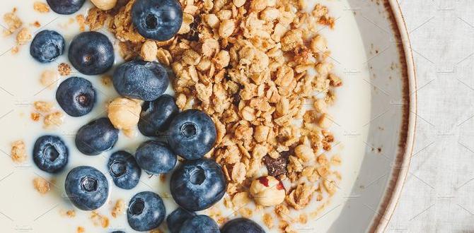 functional granola with pecans and dried blueberries functional granola with pecans and dried blueberries