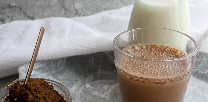 functional hot chocolate with reishi mushroom and oat milk