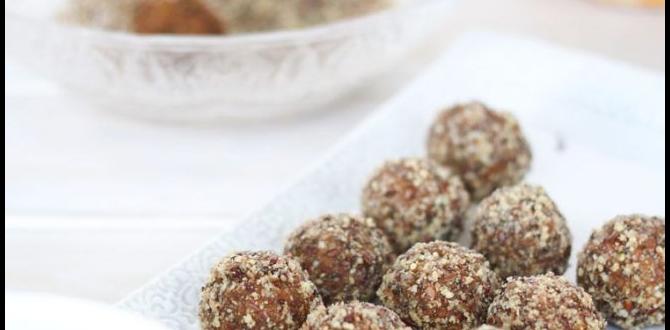 functional superfood snack bites with pumpkin seeds and maca