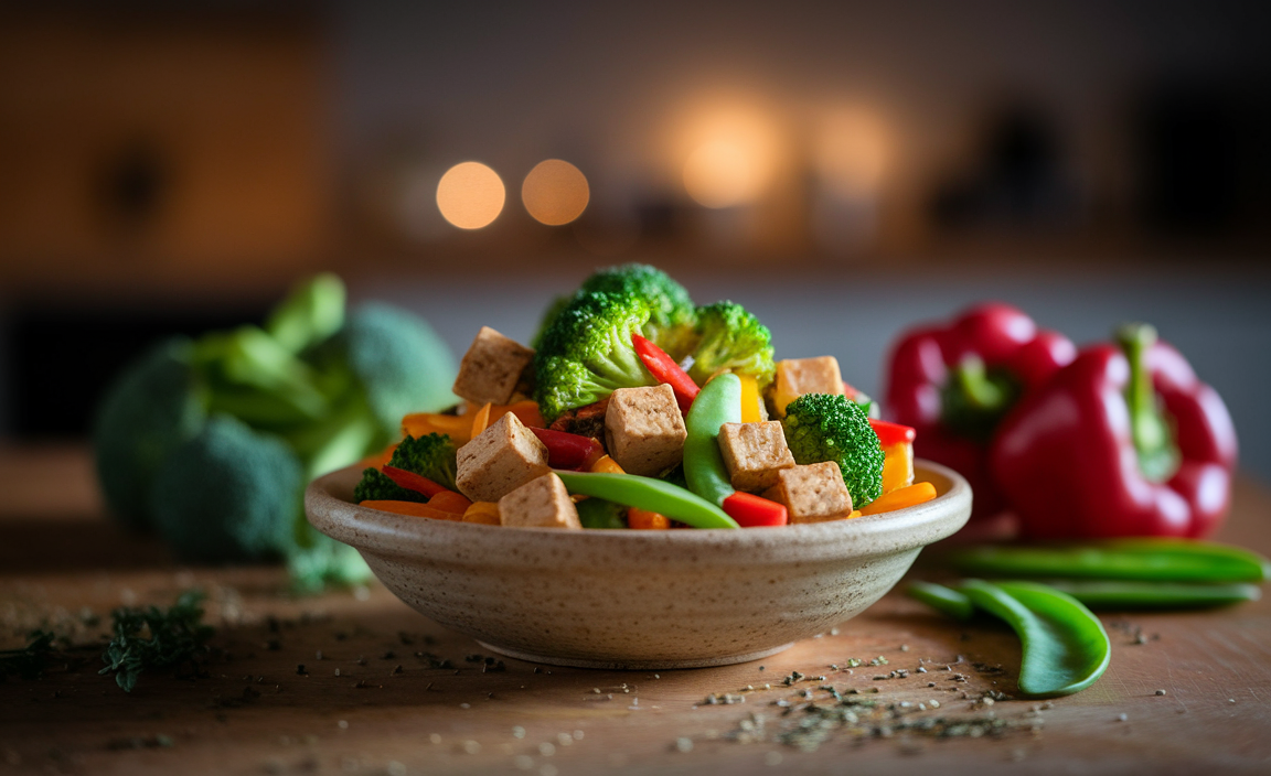 15-Minute Veggie Stir-Fry with Tofu or Chicken