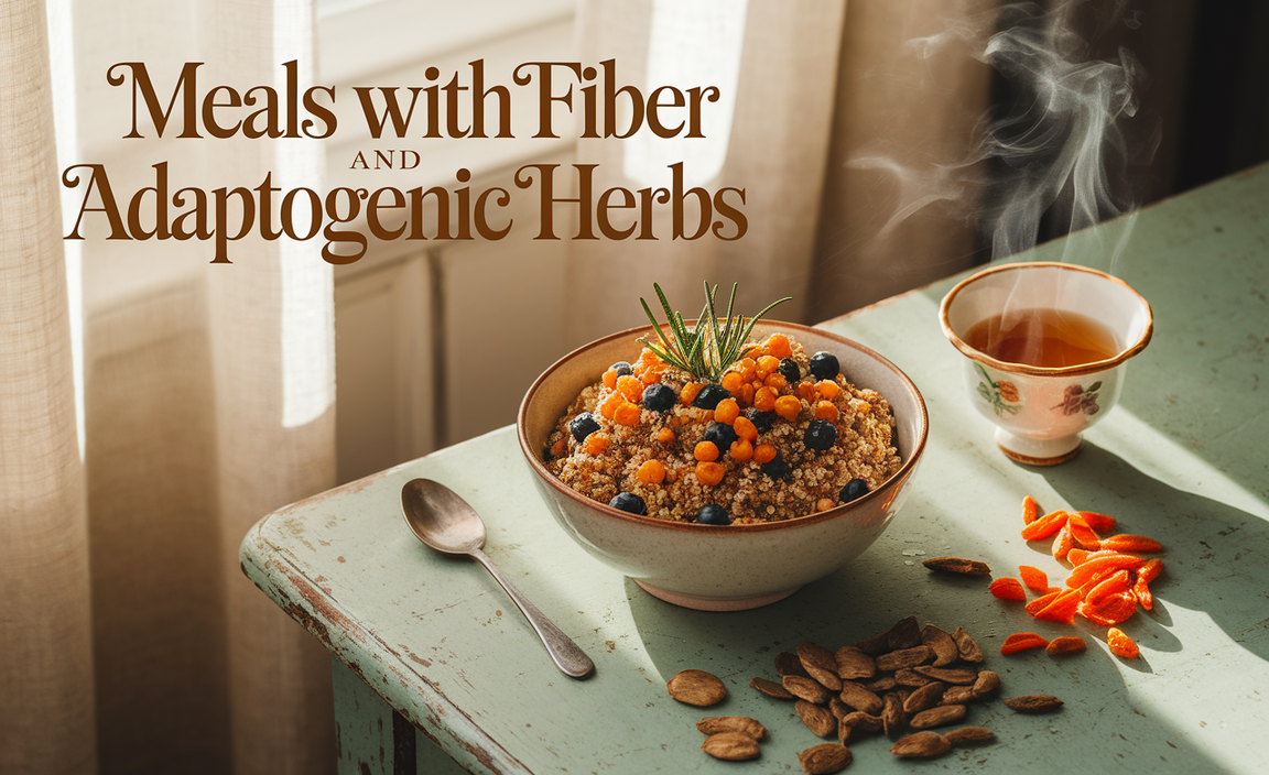 Meals With Fiber And Adaptogenic Herbs