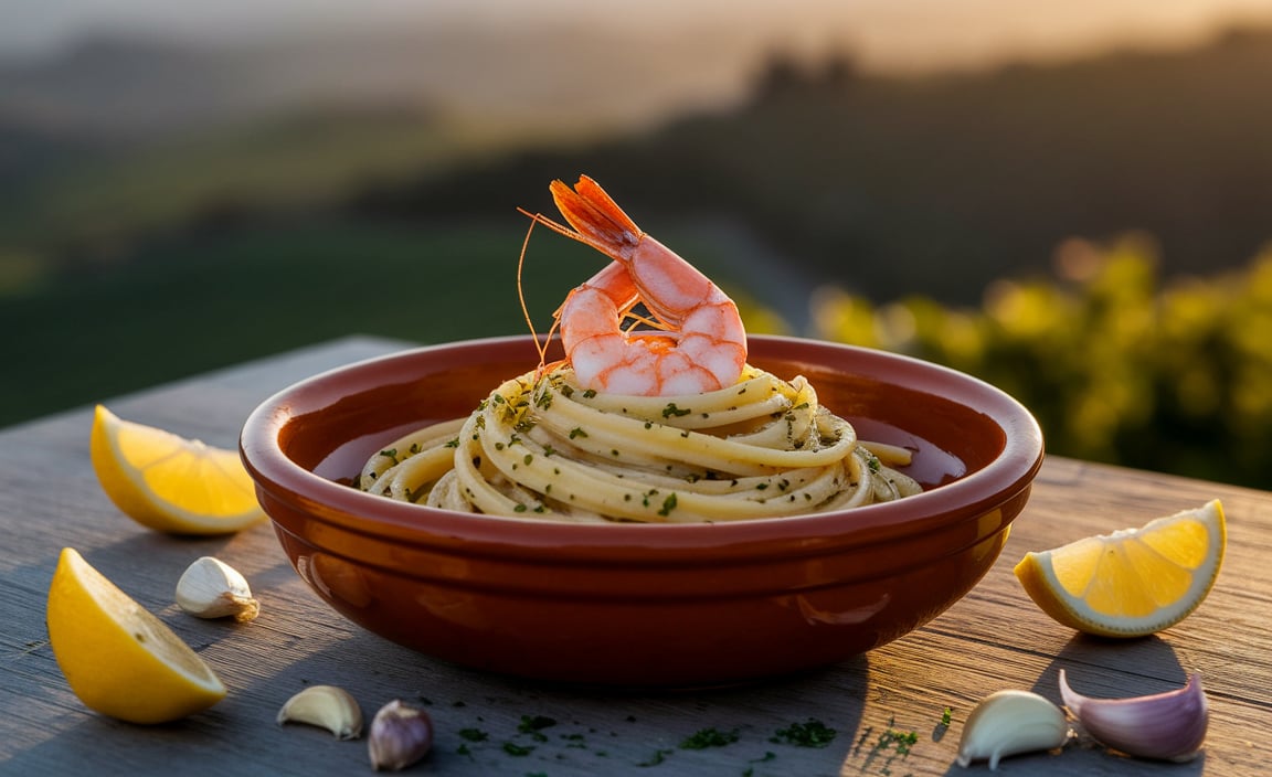 One-Pot Lemon Garlic Shrimp Pasta