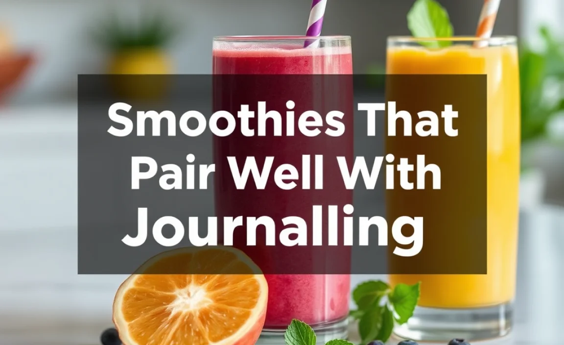Smoothies That Pair Well With Journaling: Sip & Reflect