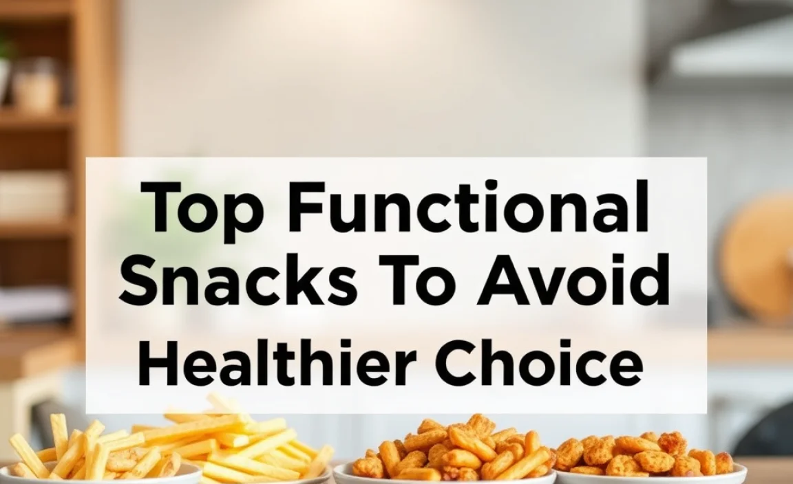 Top Functional Snacks To Avoid For Healthier Choices
